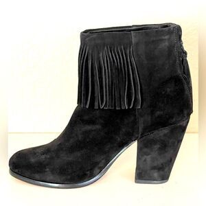 Rag & Bone Newbury black suede fringe bootie. 8